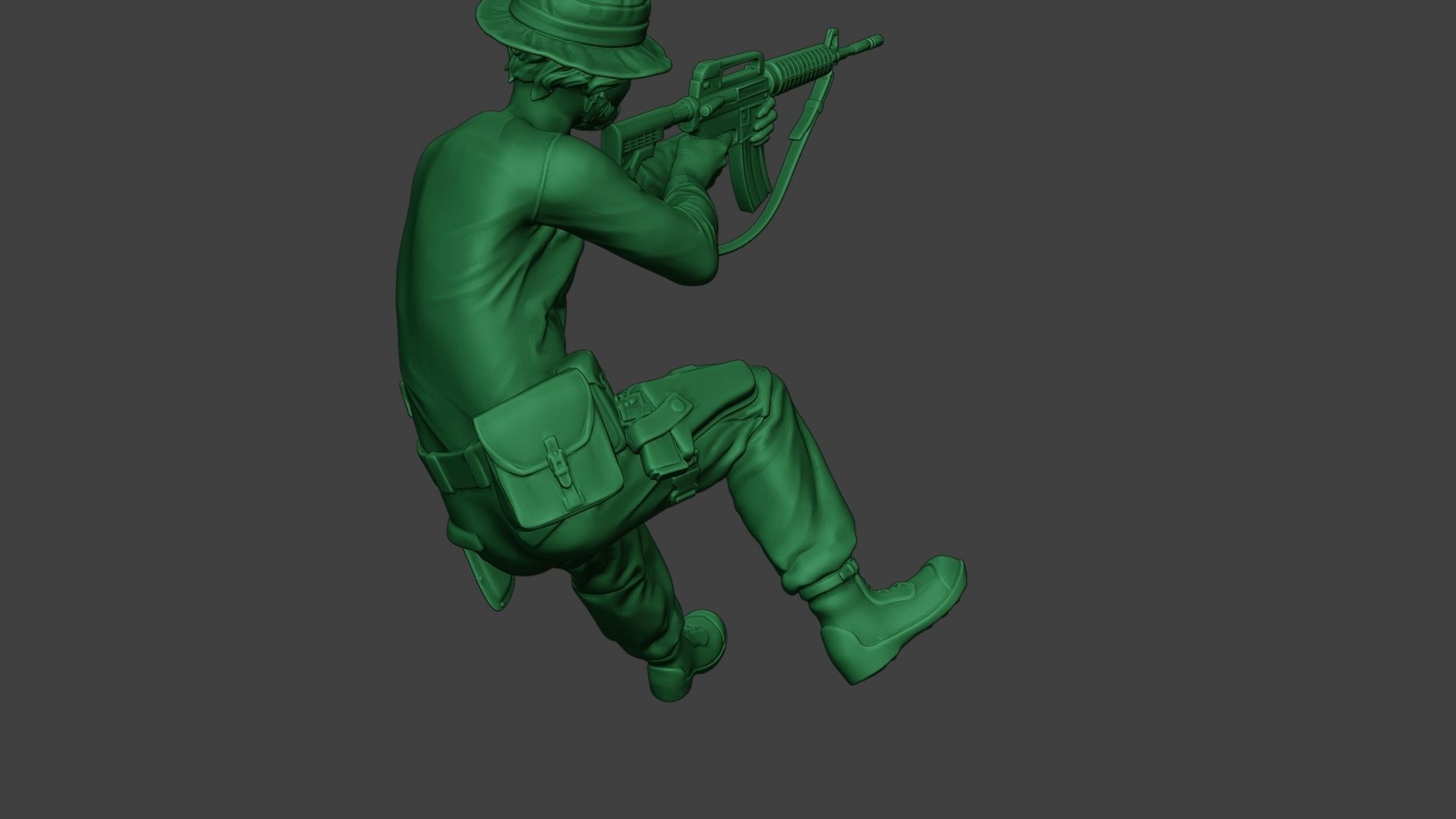 Modern Jungle Soldier Action2 MJS1 3D print model_24