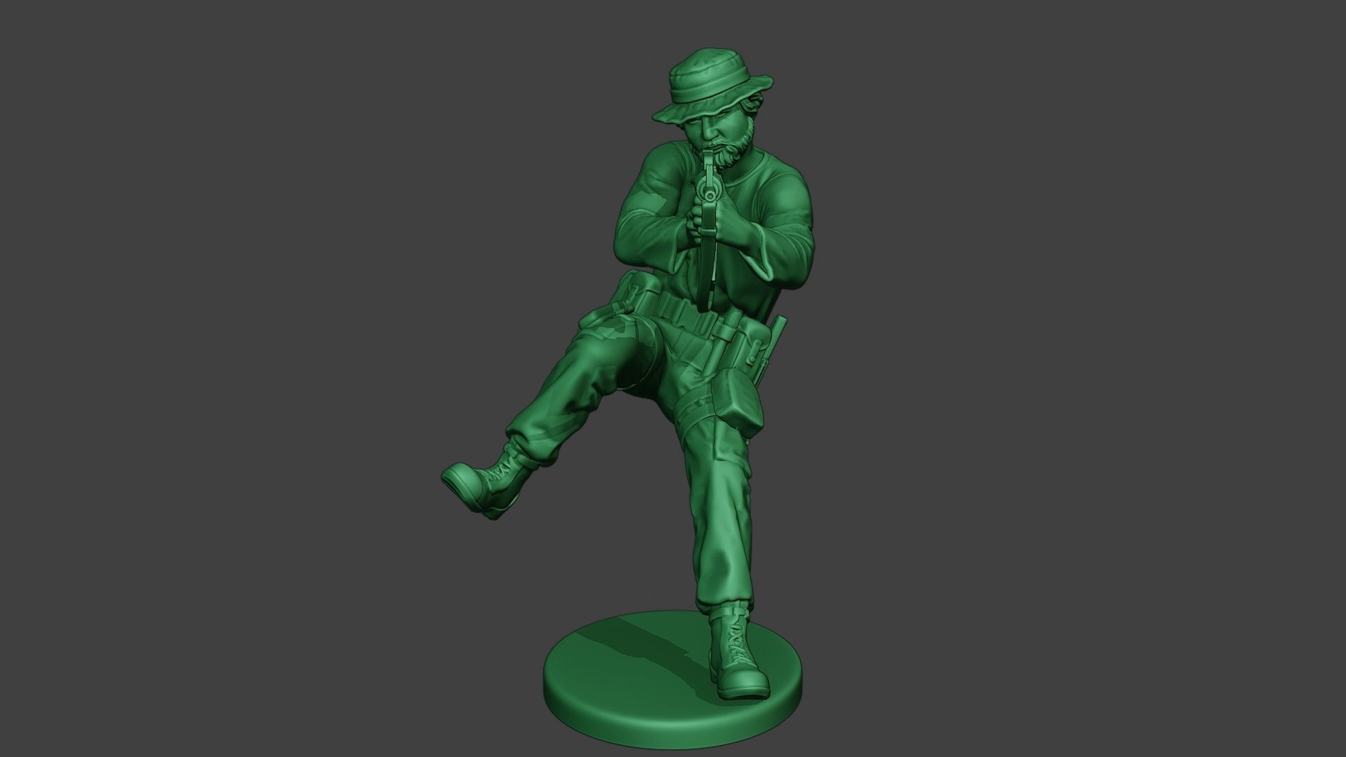 Modern Jungle Soldier Action2 MJS1 3D print model_11