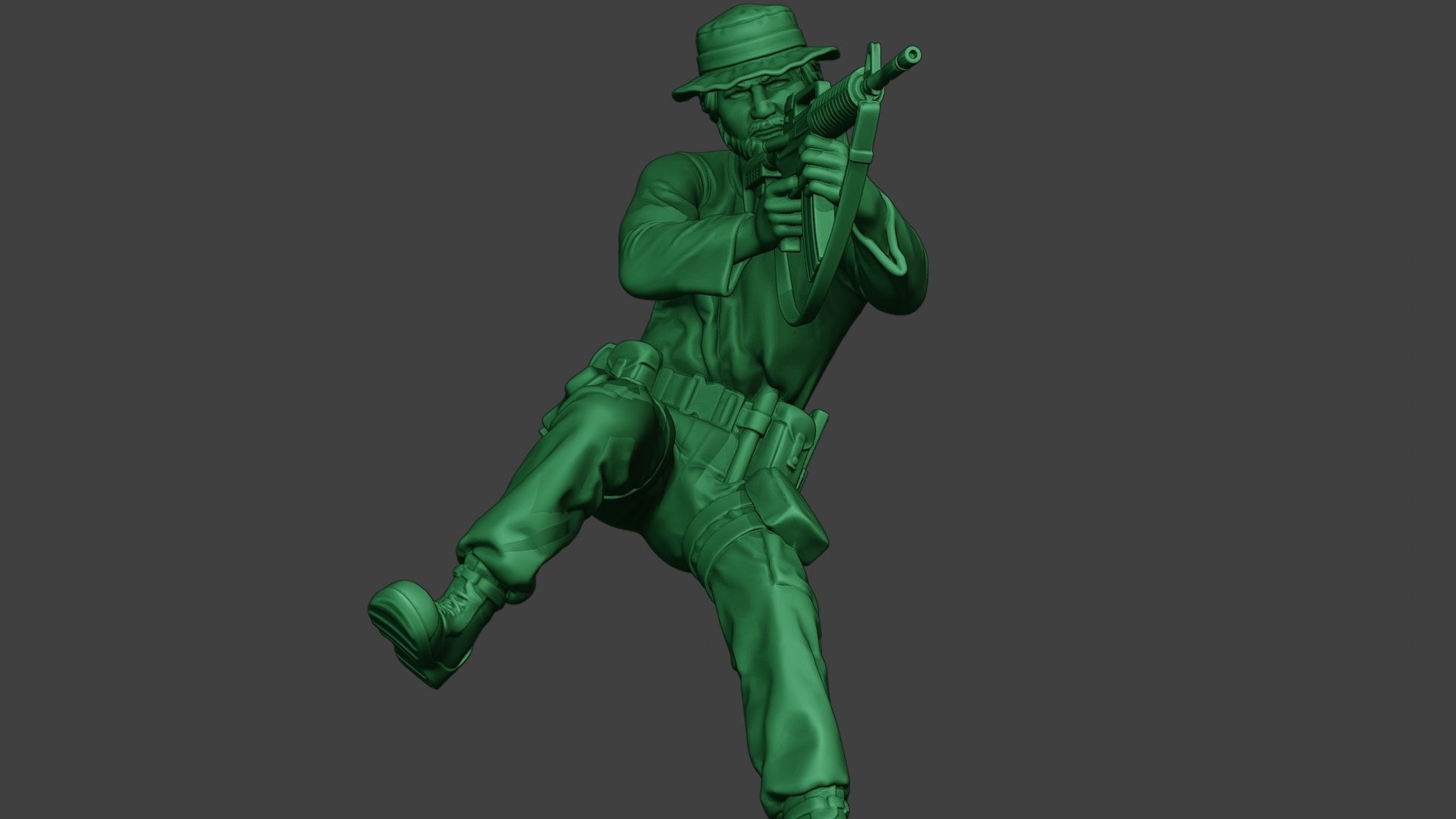 Modern Jungle Soldier Action2 MJS1 3D print model_28