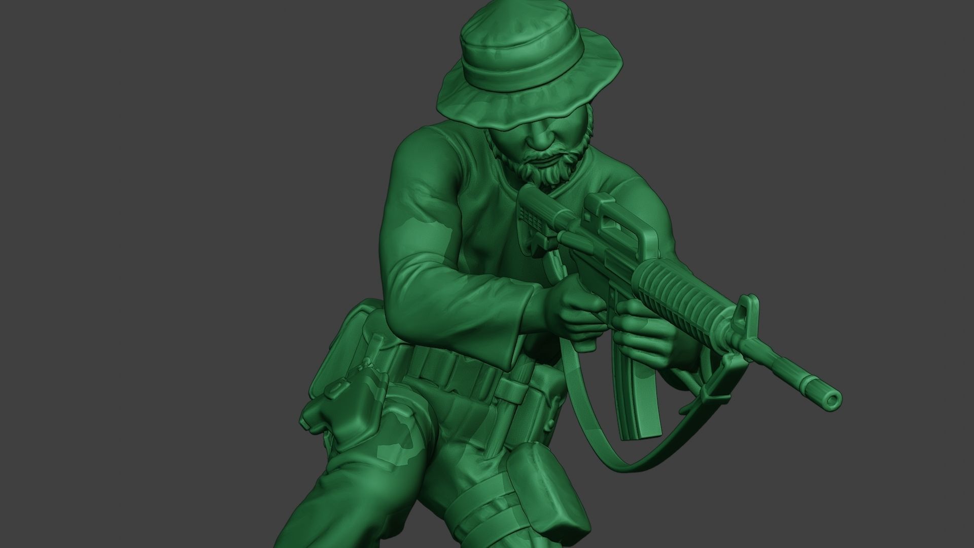 Modern Jungle Soldier Action2 MJS1 3D print model_19