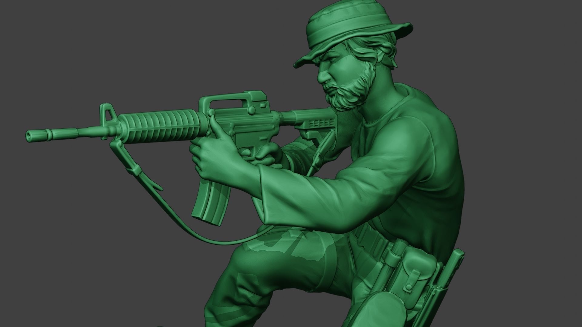 Modern Jungle Soldier Action2 MJS1 3D print model_18