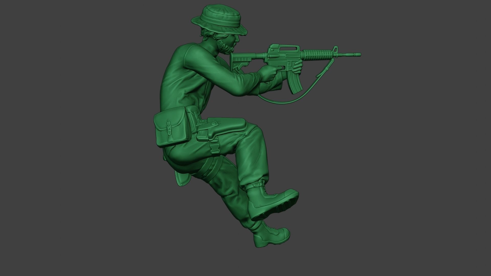 Modern Jungle Soldier Action2 MJS1 3D print model_31