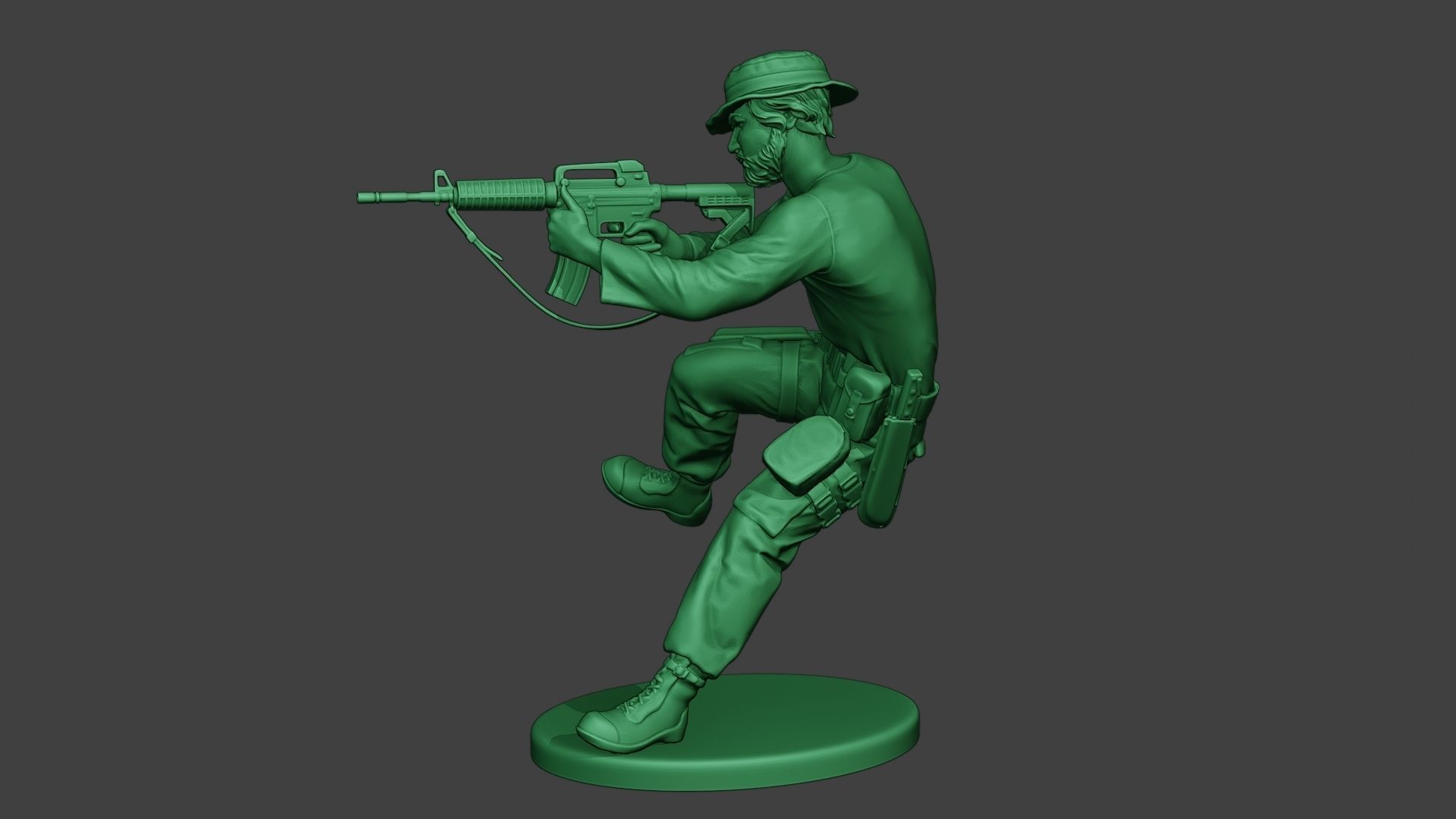 Modern Jungle Soldier Action2 MJS1 3D print model_3