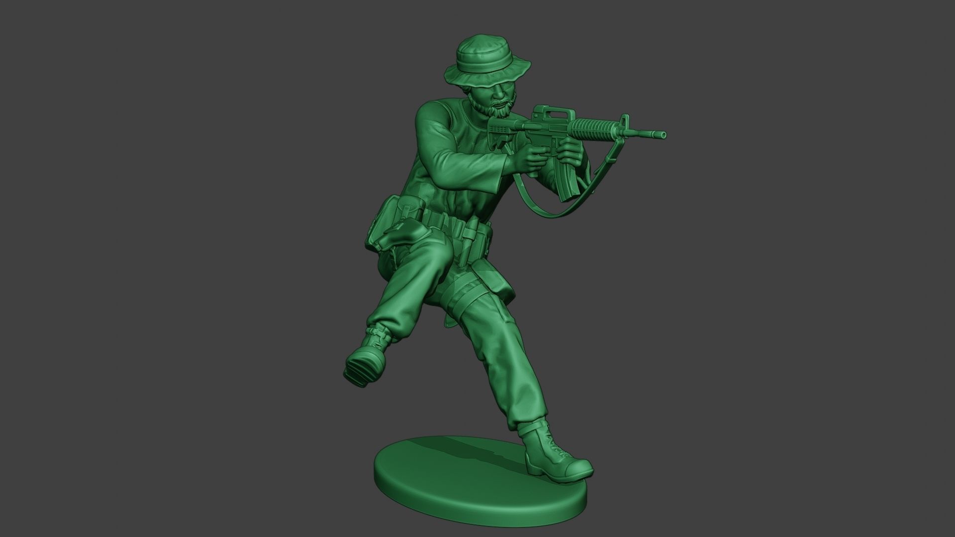 Modern Jungle Soldier Action2 MJS1 3D print model_10