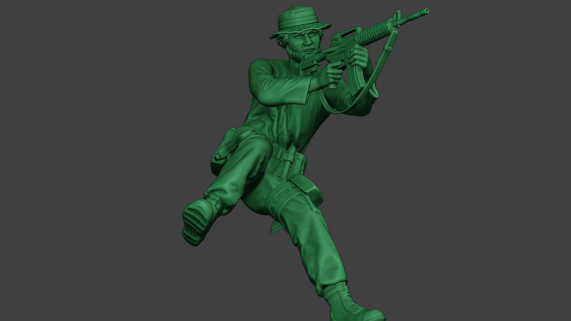 Modern Jungle Soldier Action2 MJS1 3D print model_13