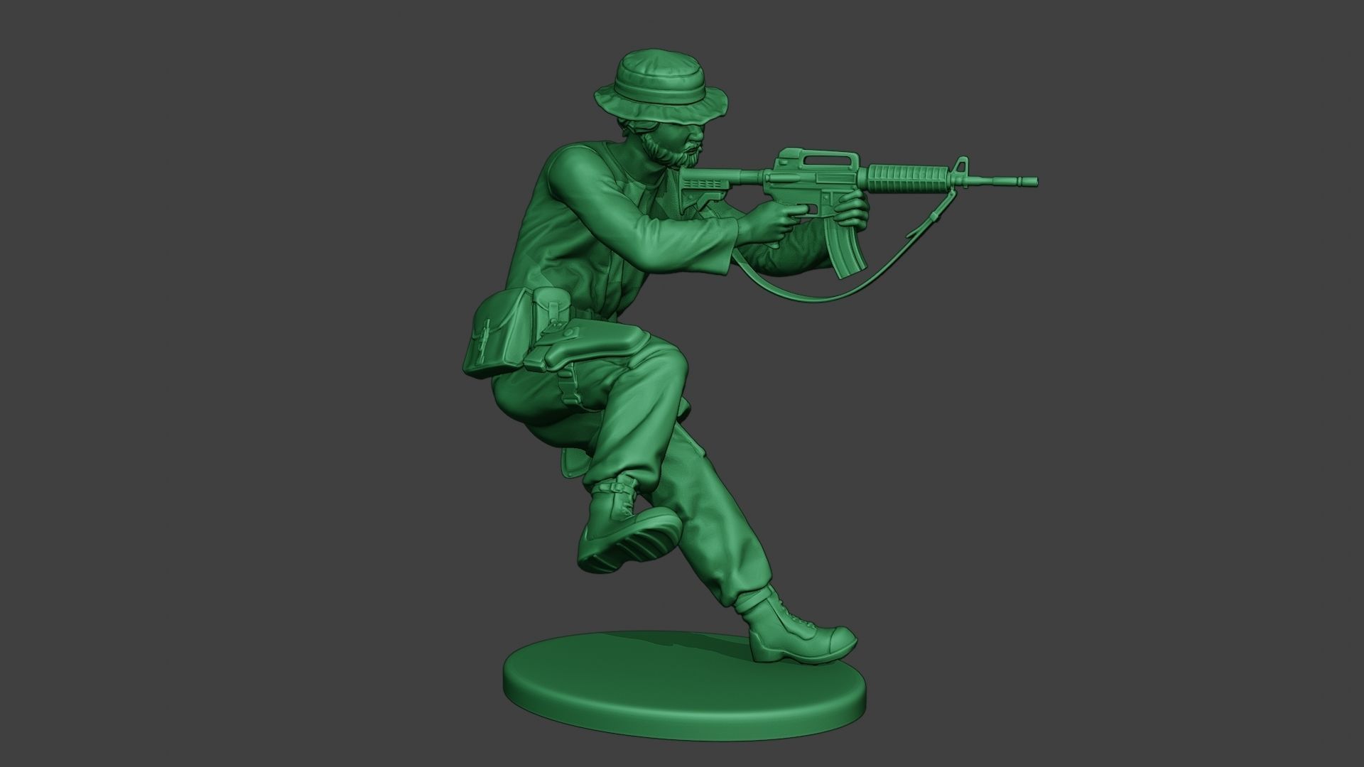 Modern Jungle Soldier Action2 MJS1 3D print model_9