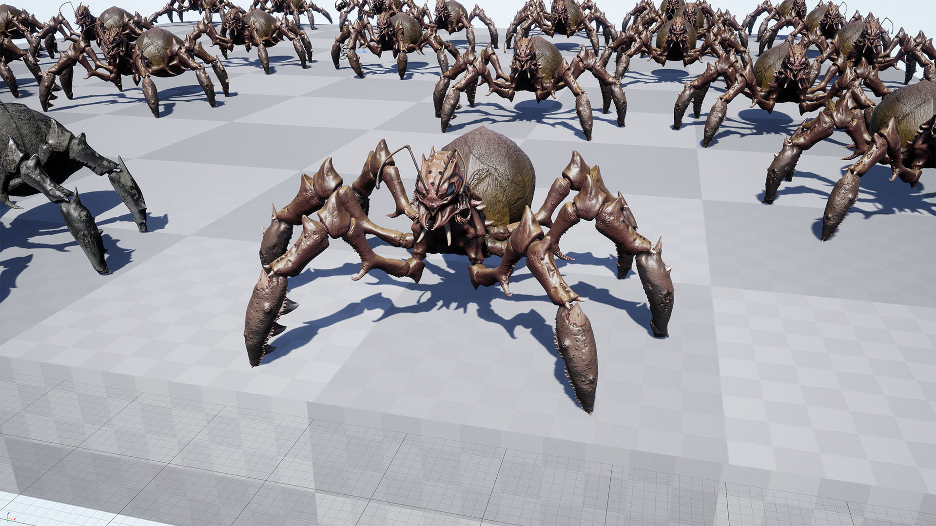 Low poly game model Ant Queen Low-poly 3D model_19
