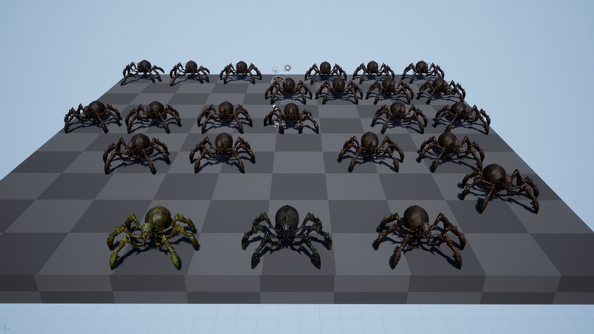 Low poly game model Ant Queen Low-poly 3D model_17