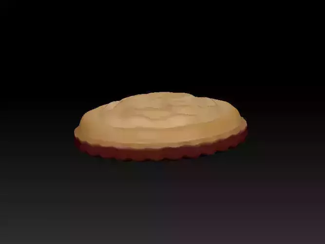 A simple pie Low-poly 3D model