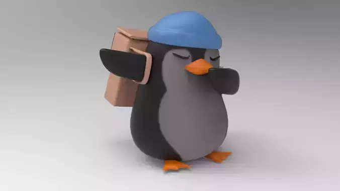 Penguin in hat