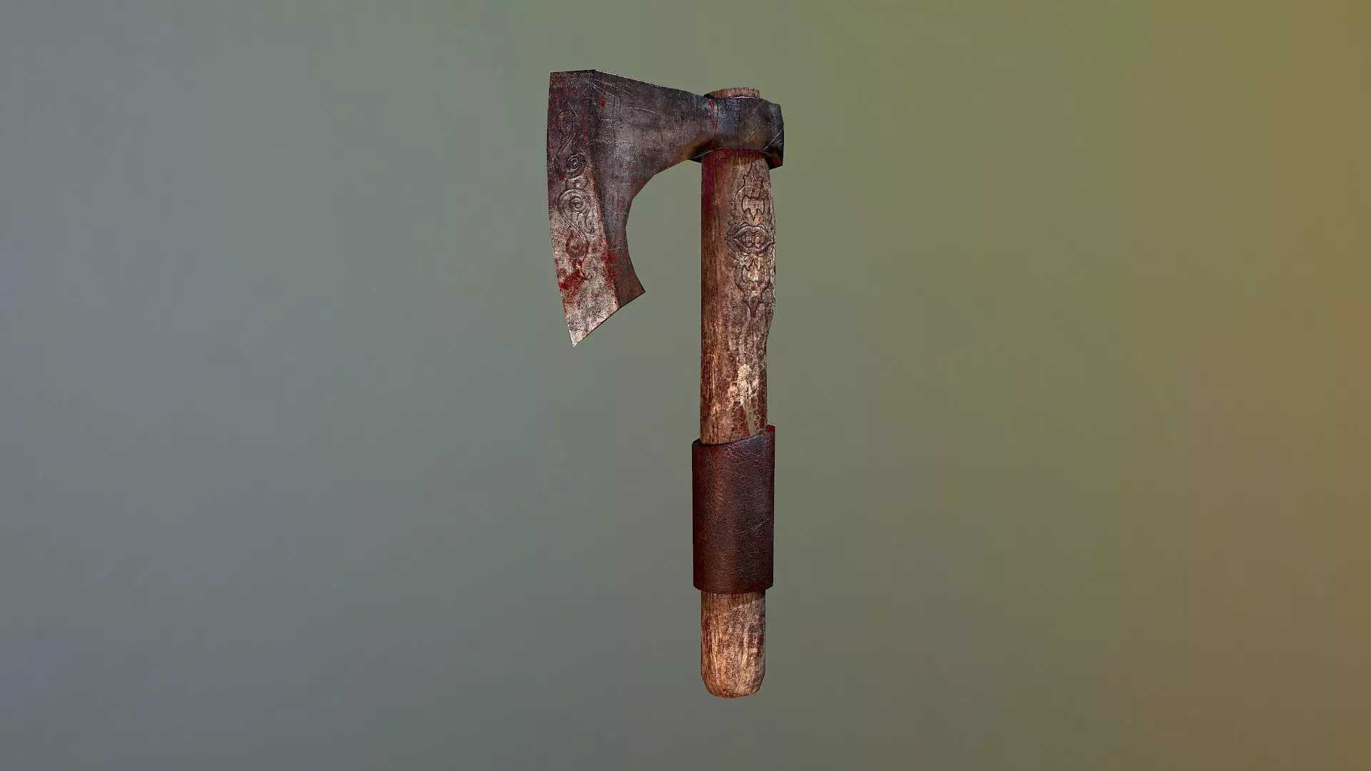 Axe Game Ready Low-poly 3D model