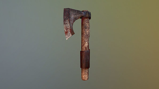 Axe Game Ready Low-poly 3D model