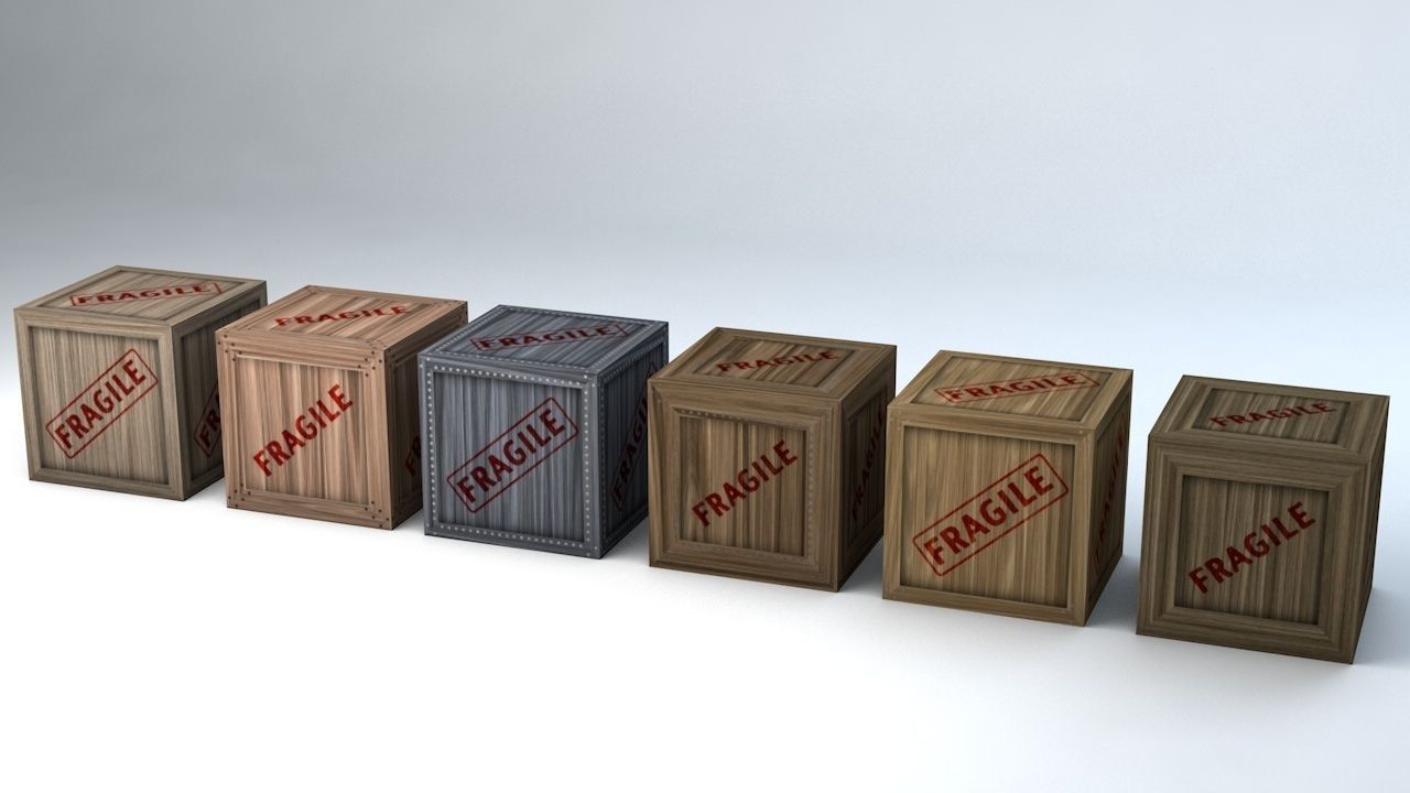 Fragile Wooden Crates Pack