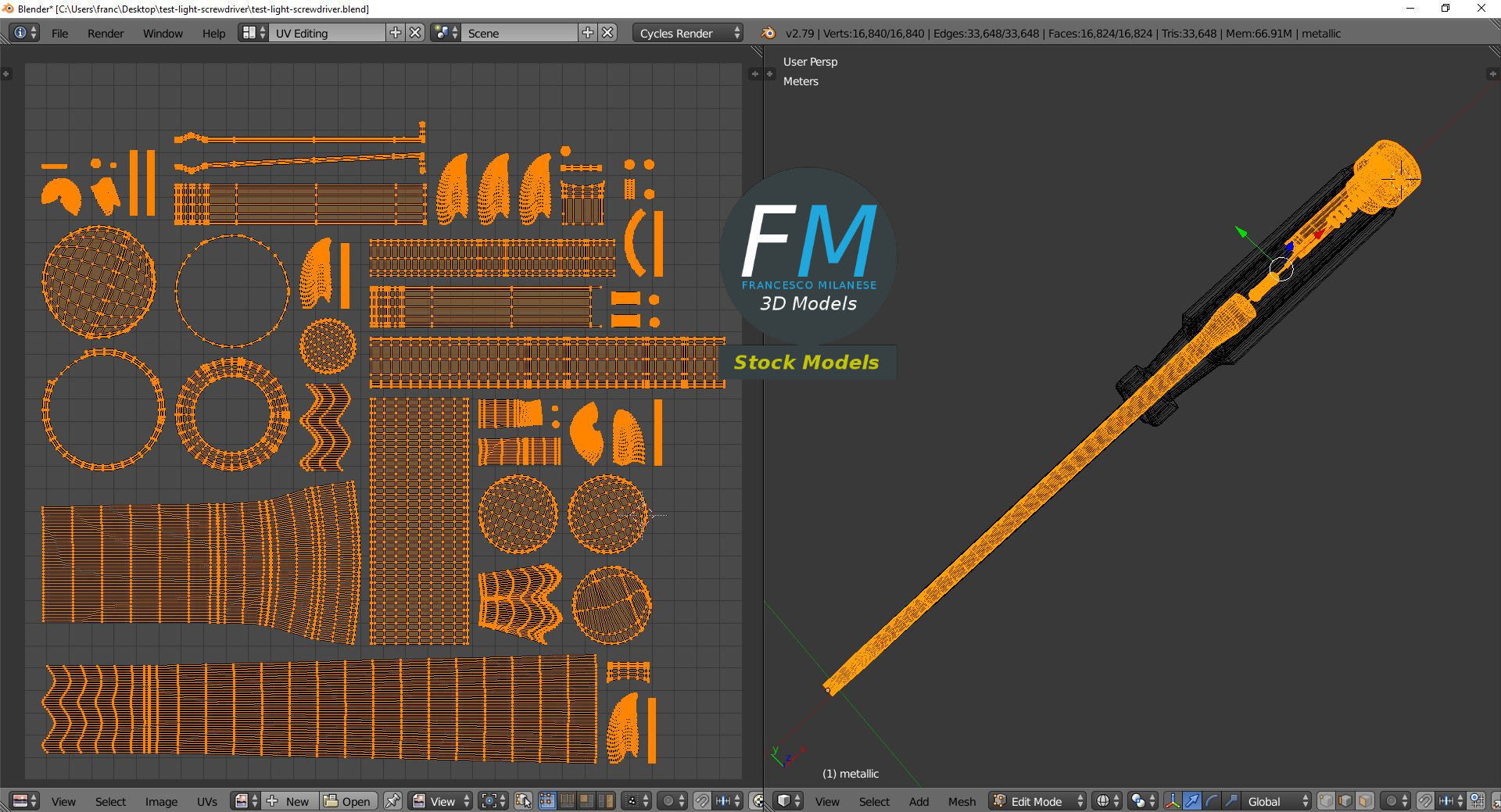 Test light screwdriver 3D model_10