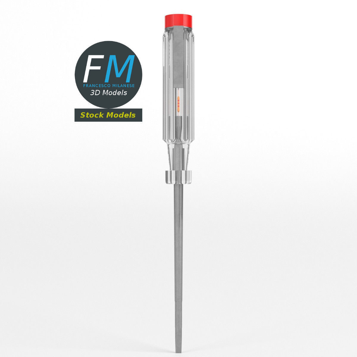 Test light screwdriver 3D model_3