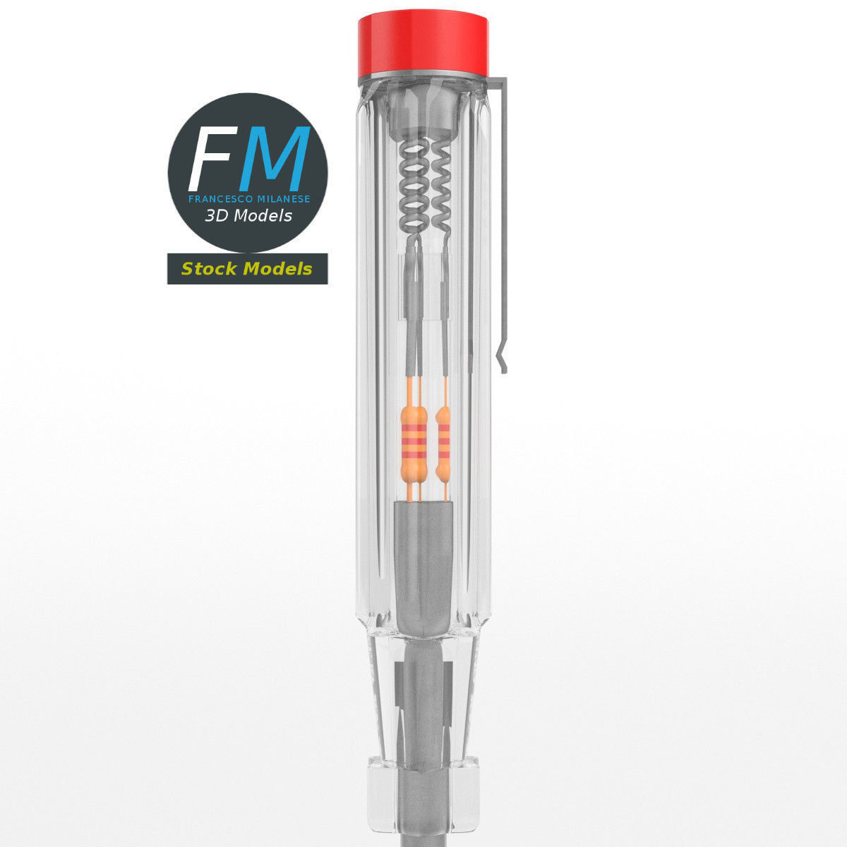 Test light screwdriver 3D model_4