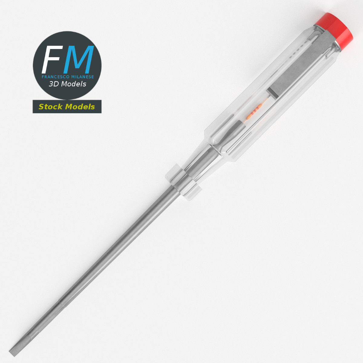 Test light screwdriver 3D model_6