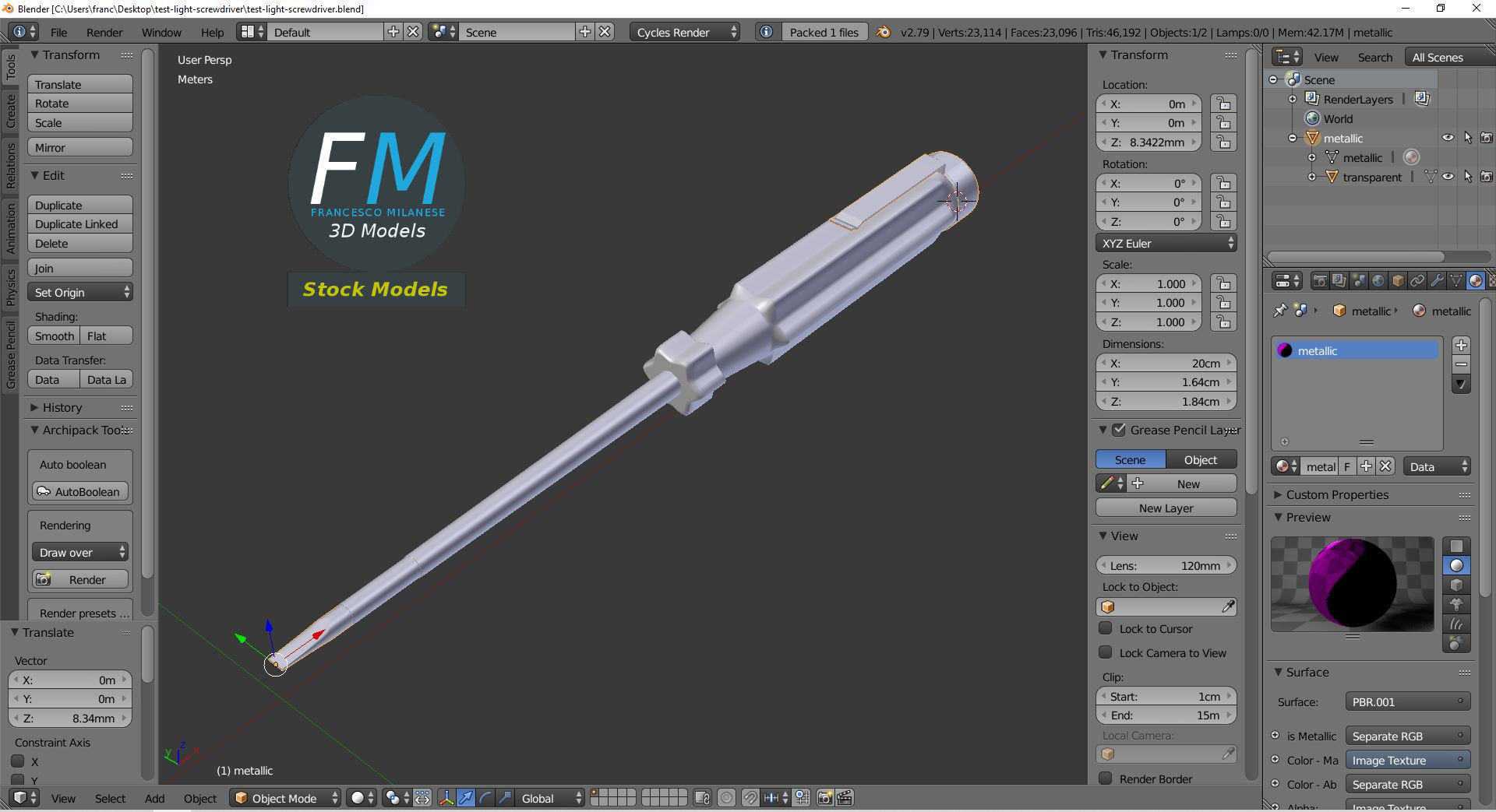 Test light screwdriver 3D model_9