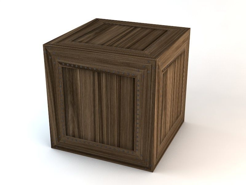 Wooden Crates Pack Low-poly 3D model_5