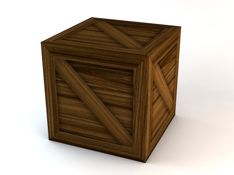 Wooden Crates Pack Low-poly 3D model_4