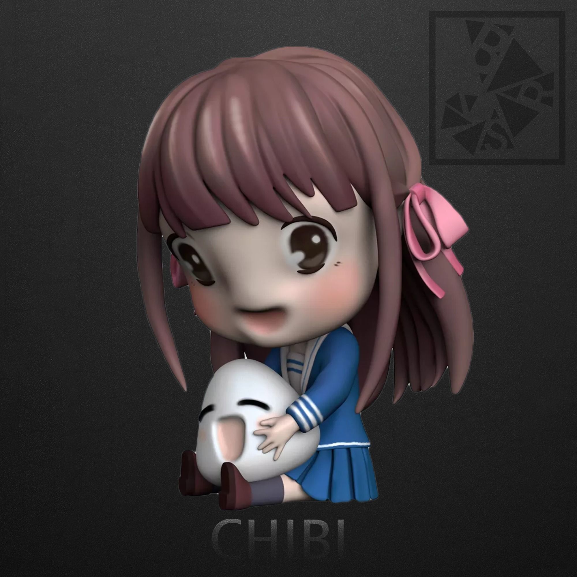 CHIBI GIRL 3D print model