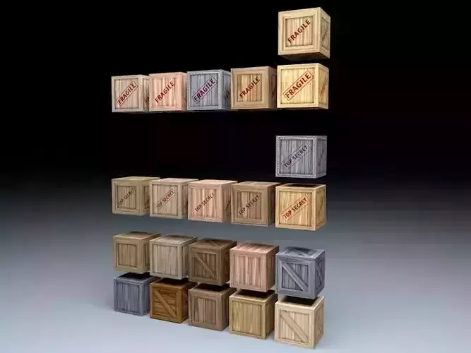Wooden Crates Mega Pack