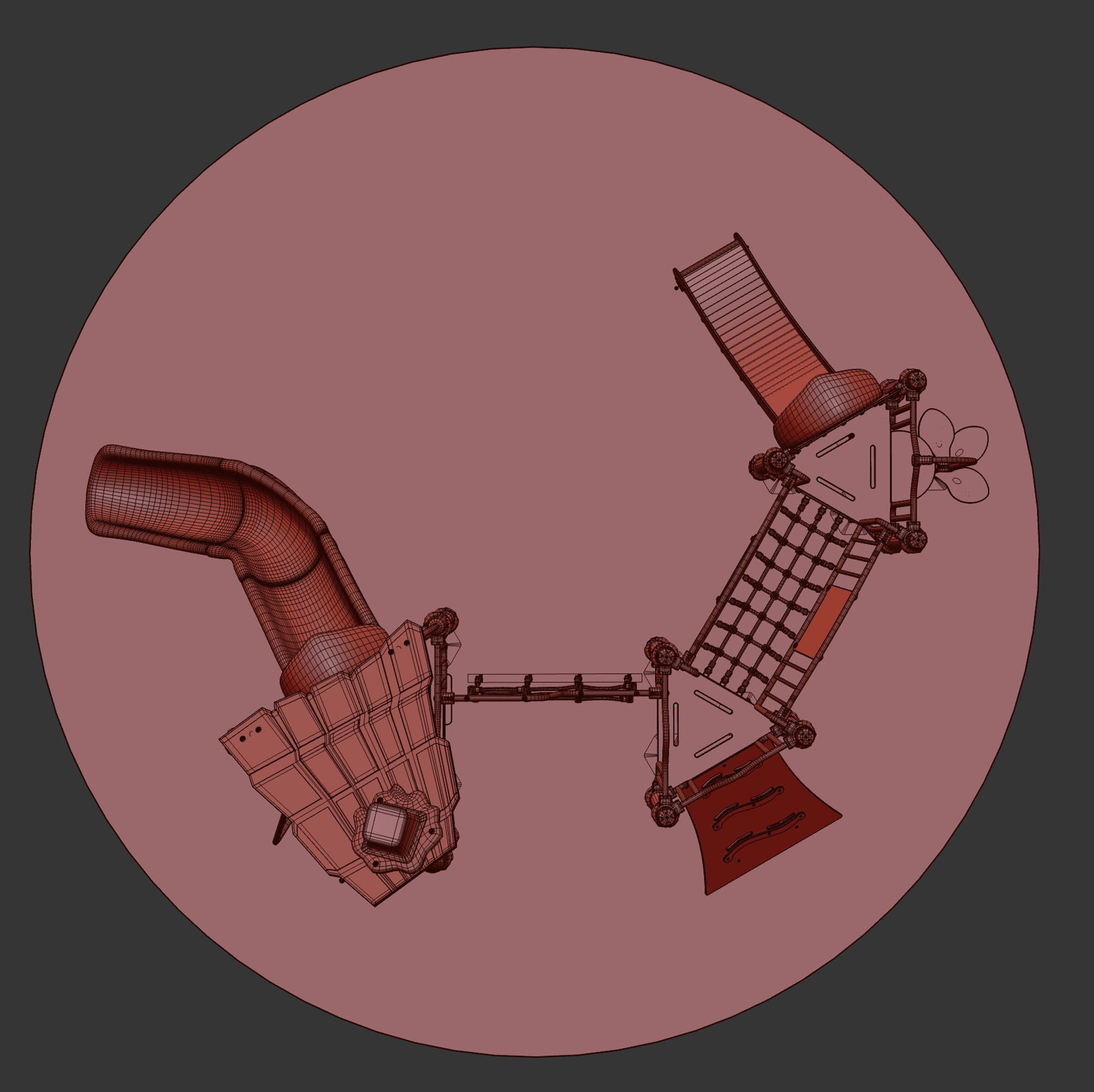 kids playground PICCOLO 3 FORESTIC JPX-0017 3D model_5