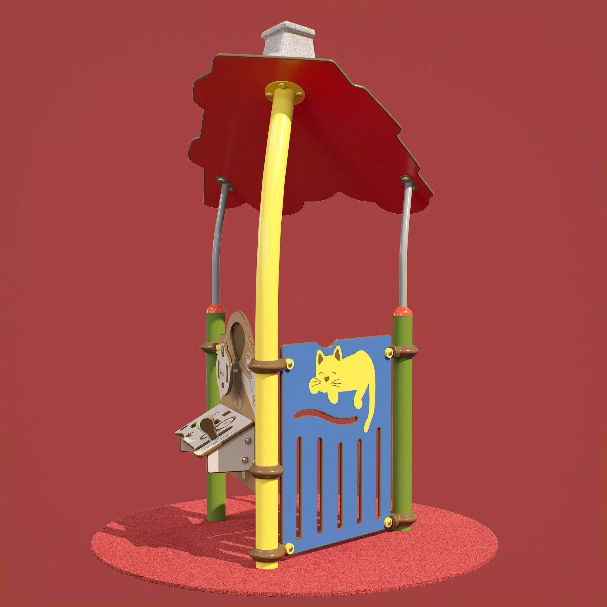 kids playground PICCOLO MAISONNETTE 1 CARTOON JPX-0032 3D model_0