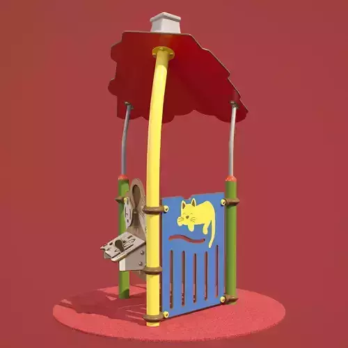 kids playground PICCOLO MAISONNETTE 1 CARTOON JPX-0032 3D model