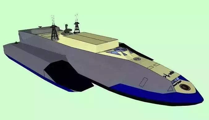 SEF Aquarius - fregate Zodiac class Free 3D print model