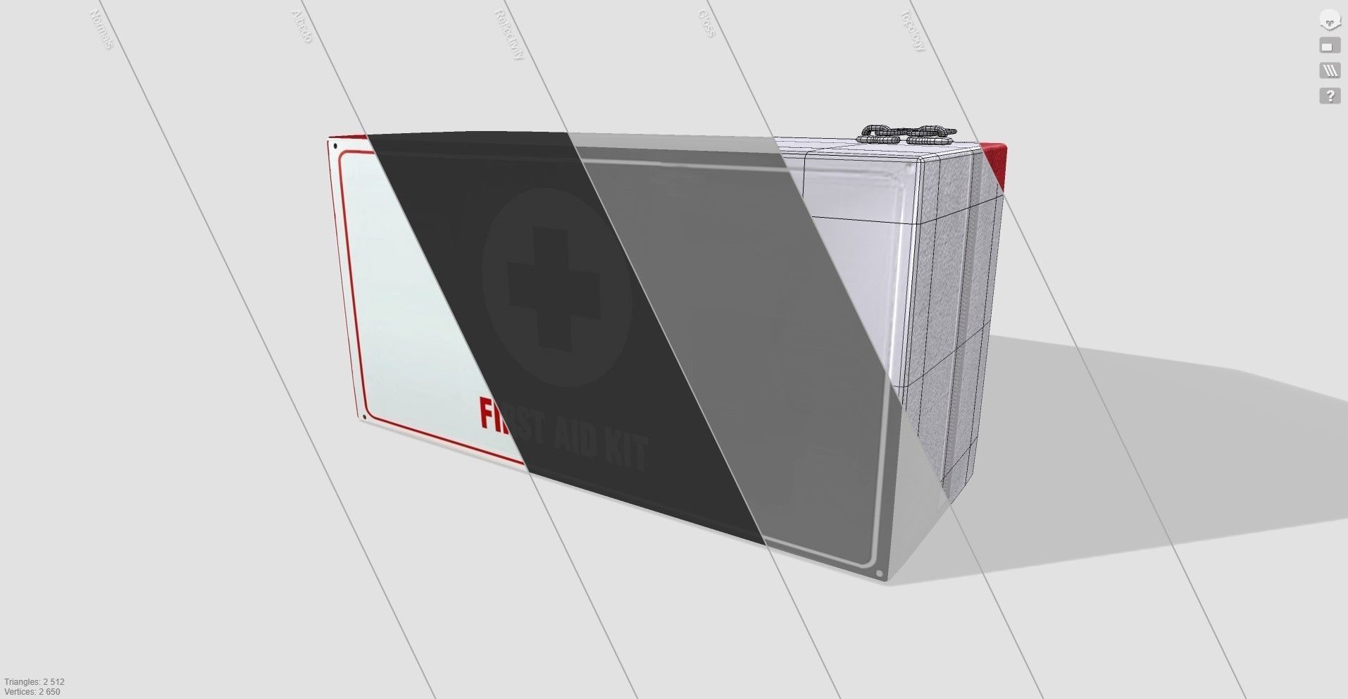 First aid kit 3D model_12