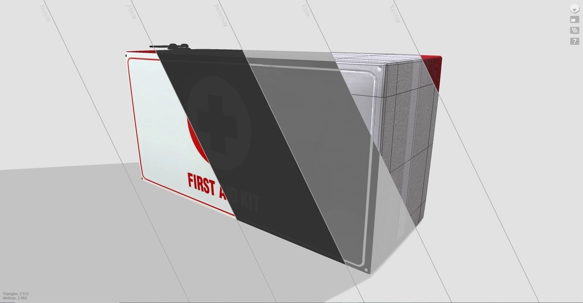 First aid kit 3D model_11