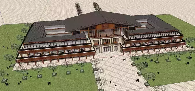 vacation spot-Resort-Fashion Leisure Hotel-0117 3D model