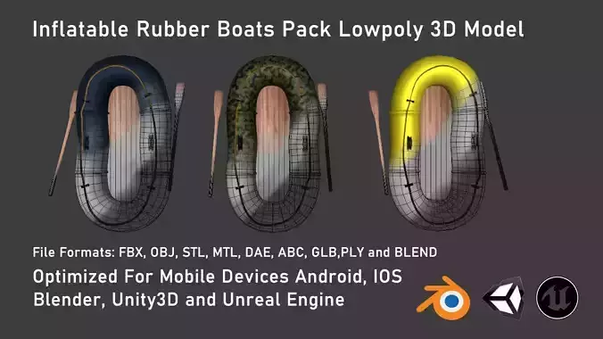 Inflatable Rubber Boats Pack