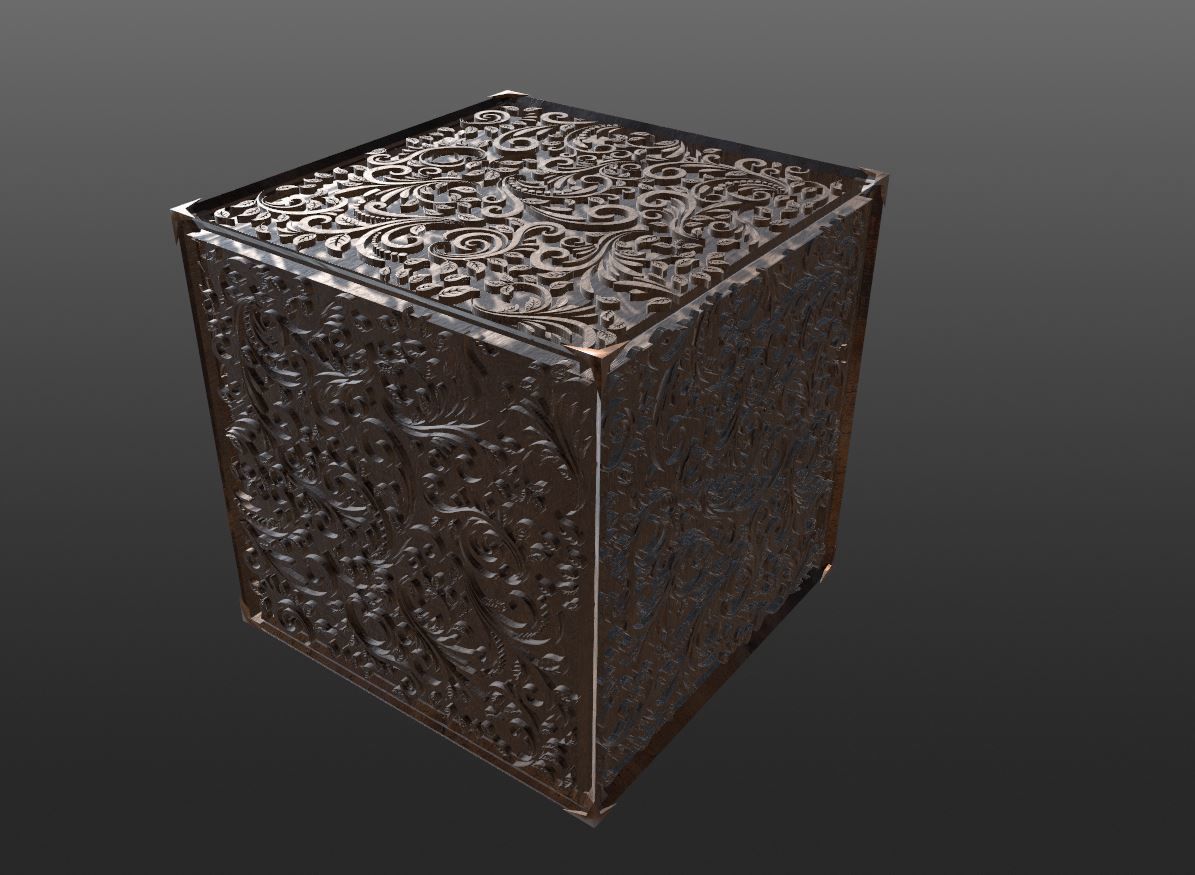 Engraved Wood Decorations CHEAPER KITBASH SET 3D model_5