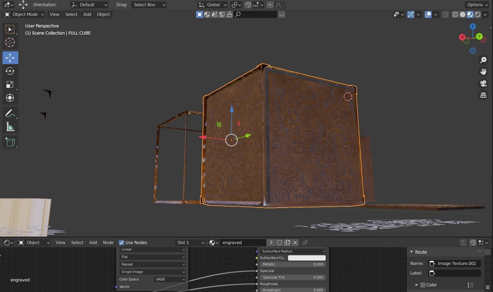 Engraved Wood Decorations CHEAPER KITBASH SET 3D model_9