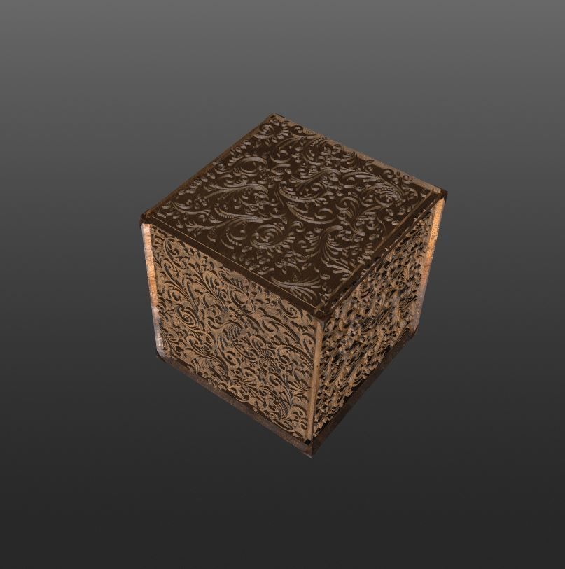 Engraved Wood Decorations CHEAPER KITBASH SET 3D model_12