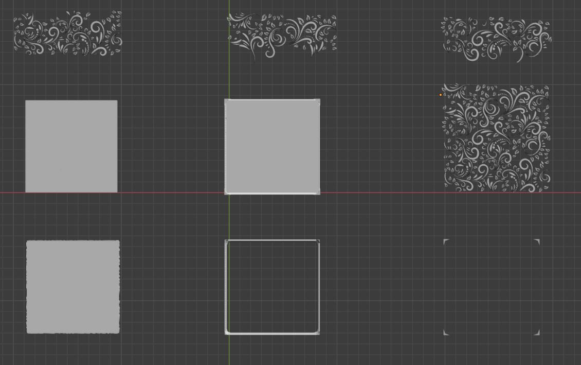 Engraved Wood Decorations CHEAPER KITBASH SET 3D model_3