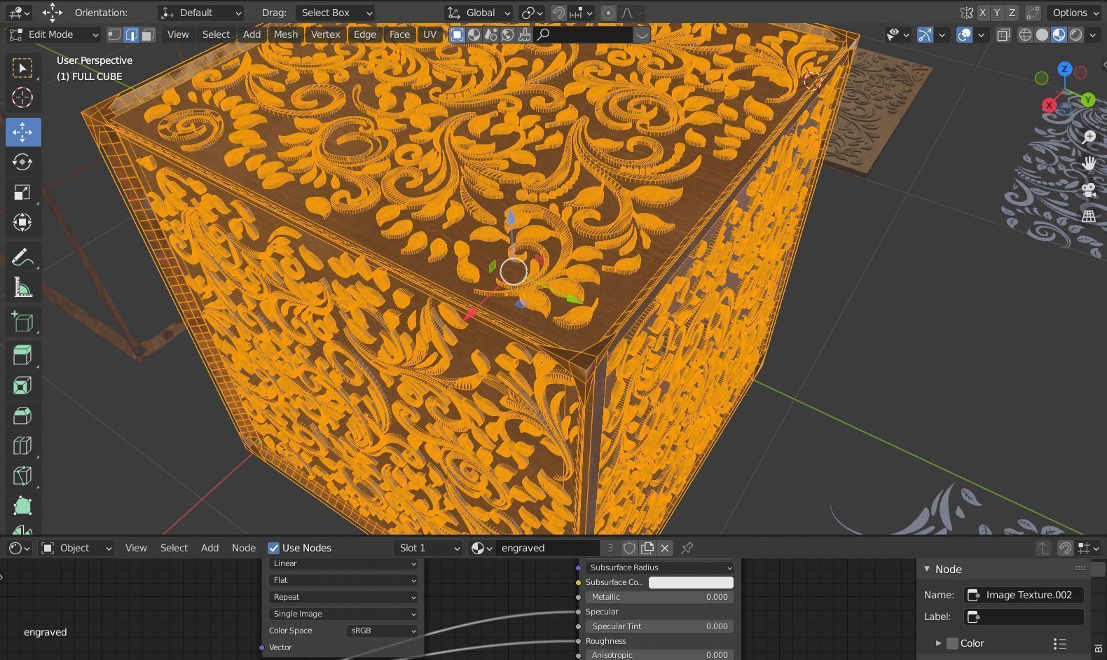 Engraved Wood Decorations CHEAPER KITBASH SET 3D model_2