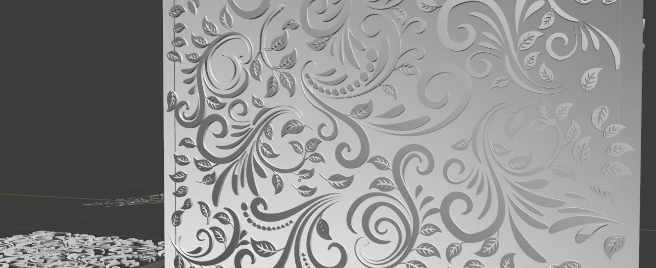 Engraved Wood Decorations CHEAPER KITBASH SET 3D model_7