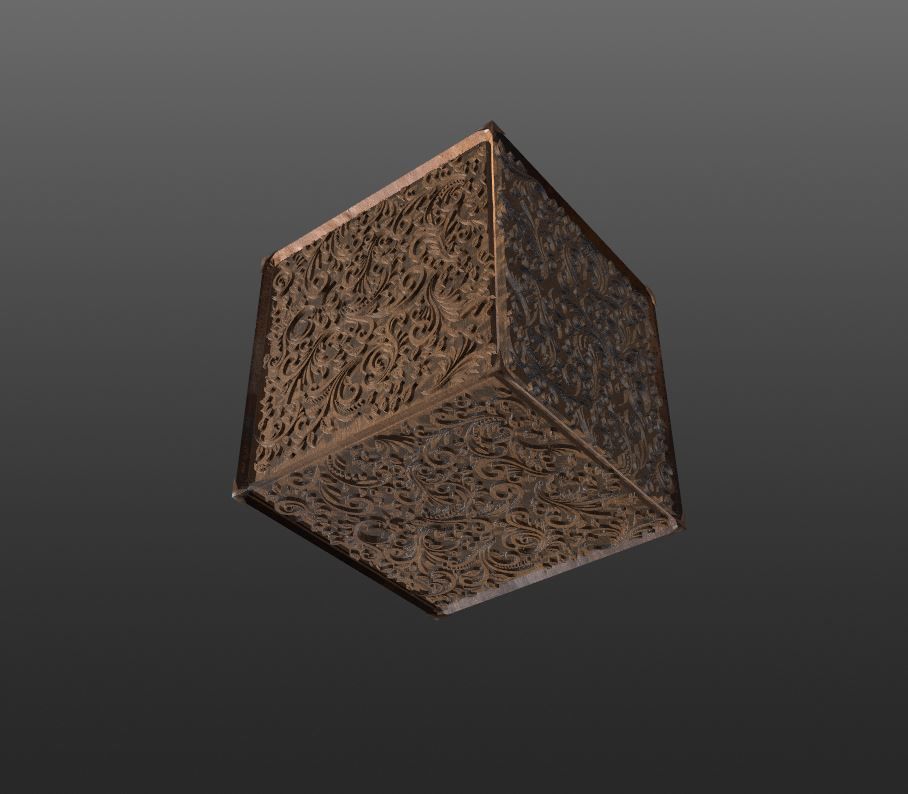 Engraved Wood Decorations CHEAPER KITBASH SET 3D model_13