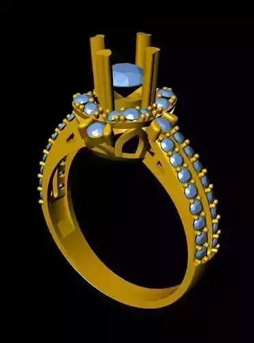 DiamondRing gold ring with stones