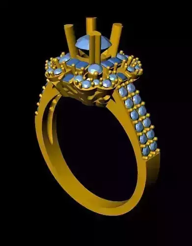 DiamondRing engagement ring with stones