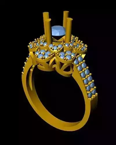 DiamondRing gold ring with diamonds