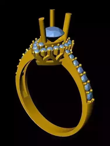 DiamondRing engagement ring with stones