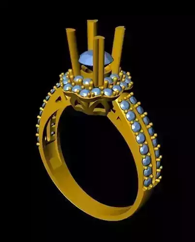 DiamondRing engagement ring with stones