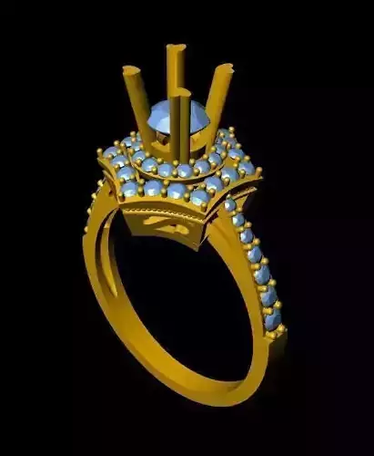 DiamondRing engagement ring with stones