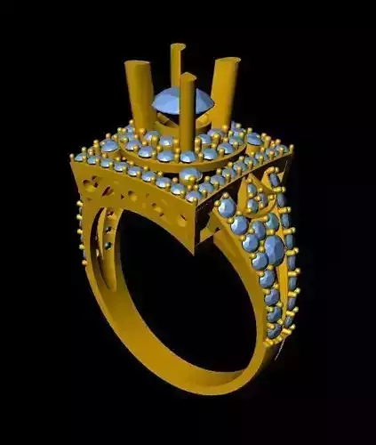 DiamondRing gold ring with stones