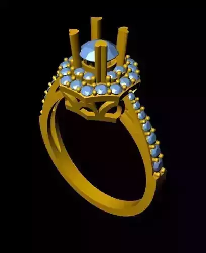 DiamondRing engagement ring with stones