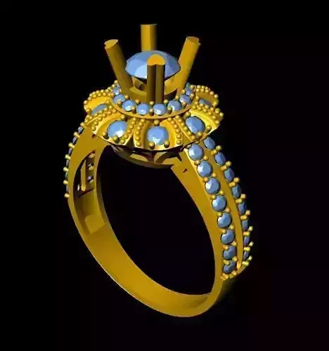 DiamondRing gold ring with stones